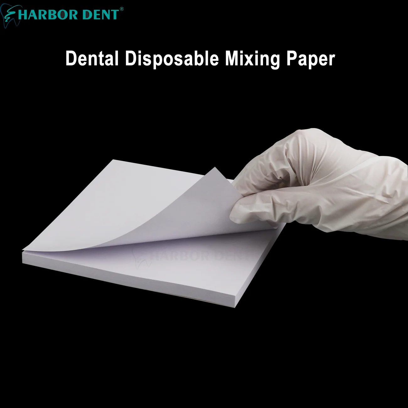 50 Sheets Dental Mixing Paper Disposable Cement Powder Pad Paper 6Sizes Dentistry Denture Lab Tool Material