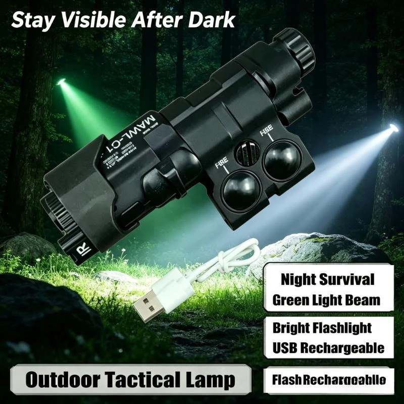 Nylon Metal Tactical Red Light Module Compatible With 20Mm And 22Mm Rail For Outdoor Hobby Equipment Matching