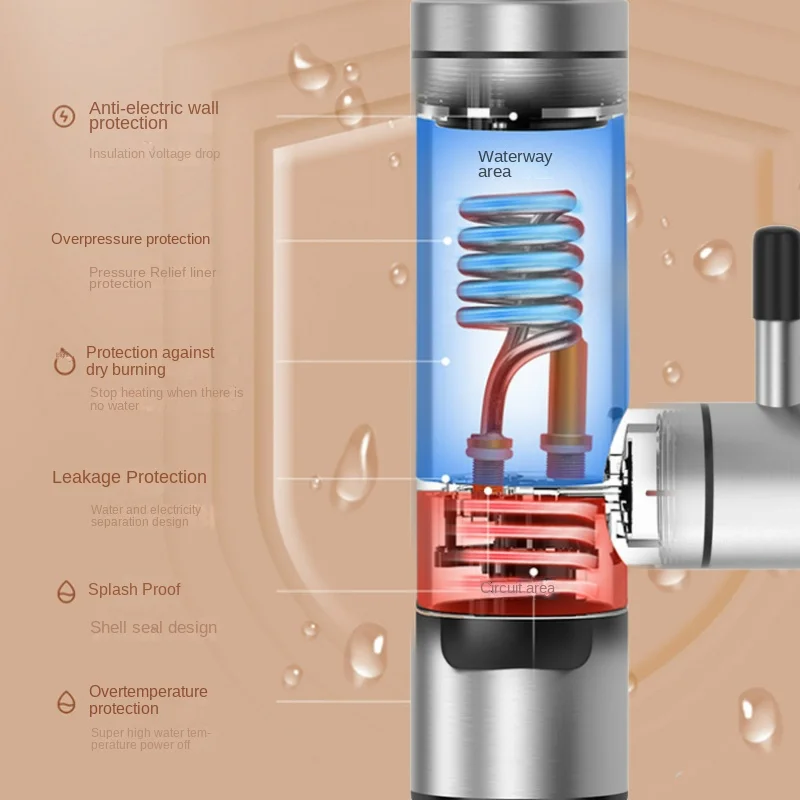 Intelligent Frequency Conversion Fast Heating Kitchenette Treasure Constant Temperature Stainless Steel Hot Water Tap Instant