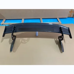 Carbon Fiber GT Wing Spoon Style For Honda Civic FK8 FK7 Fiberglass Rear Spoiler Lip Glossy FRP Trunk Splitter Trim GT Spoiler