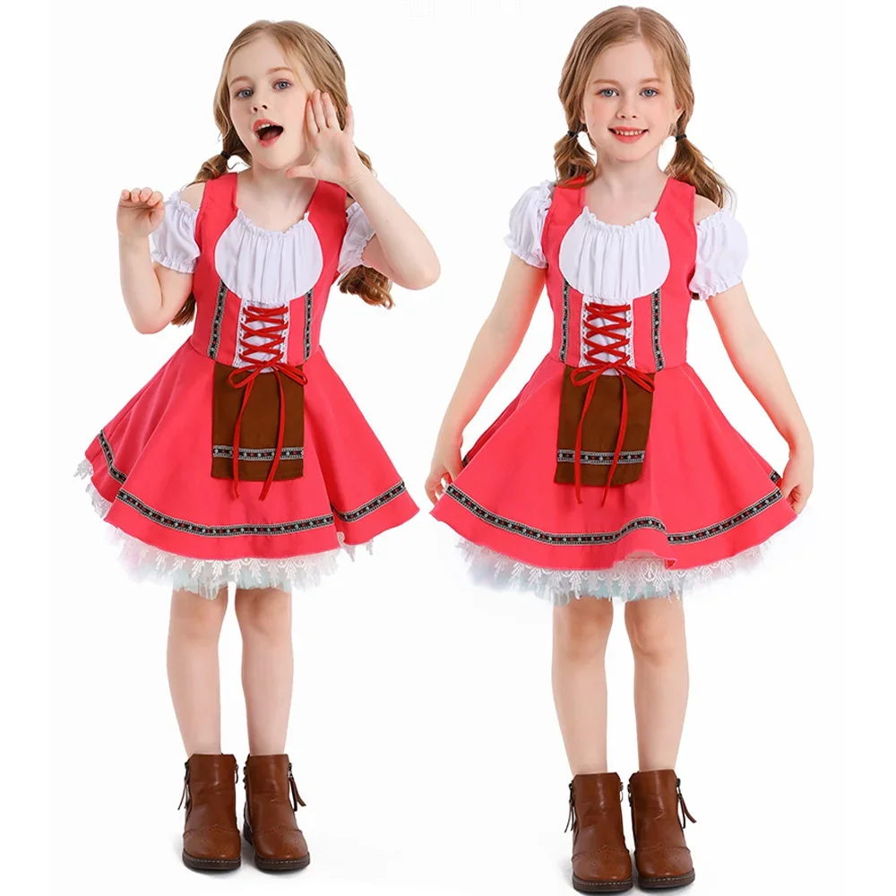 Festival Party Bier Halloween Karneval Kinder Cosplay Kleid Oktoberfest Kostüme Deutsche Oktoberfest Kleider für Kinder – Detail 6