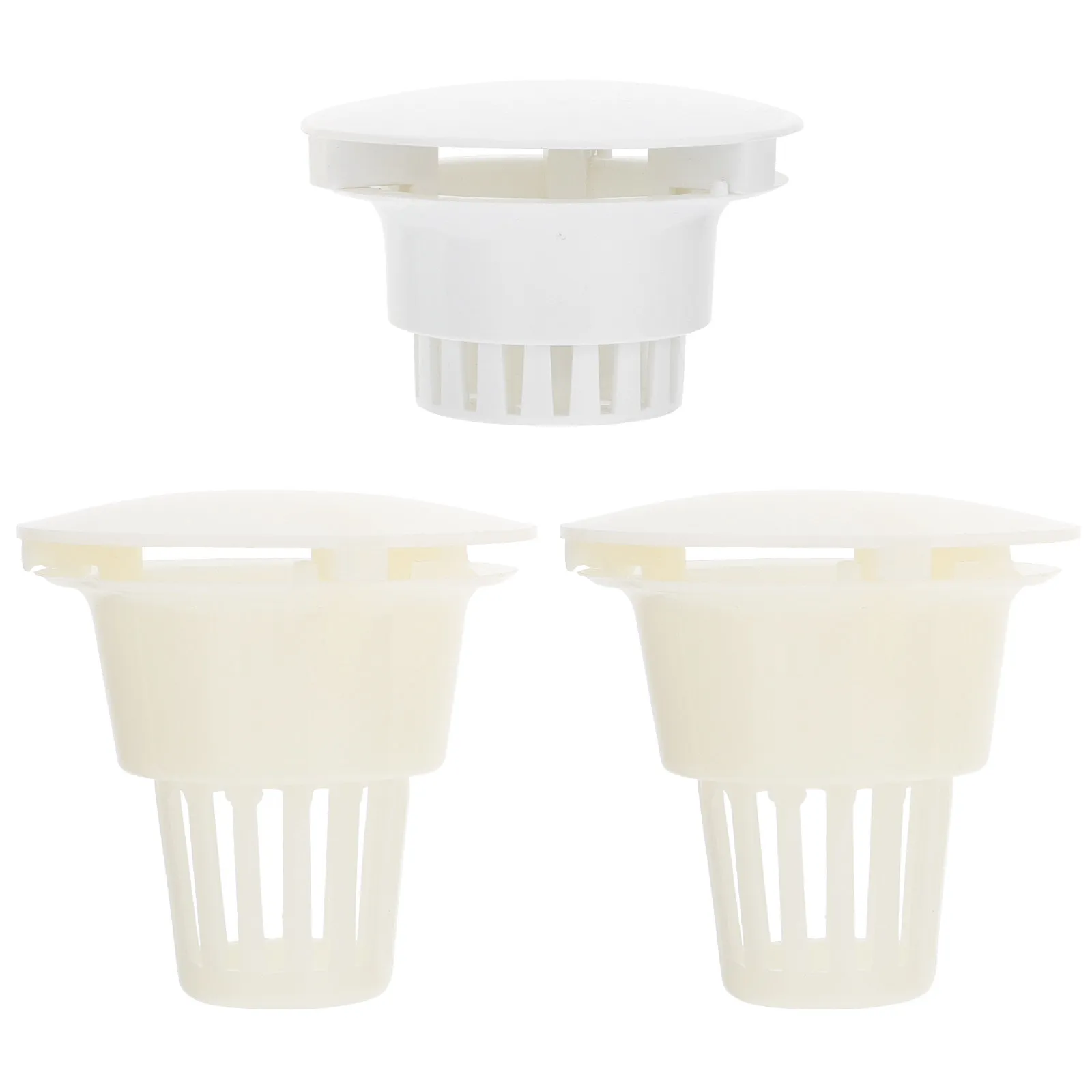 3Pcs ABS Dental Spittoon Filters for Professional Clinics Collection Hygienic Disposable Filtration Supplies White