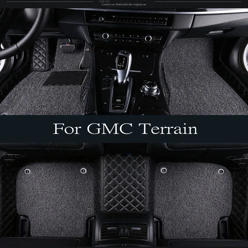 

TPE 3D Car Floor Mats Trunk Backrest Pad for GMC Terrain Chevrolet Equinox 2018 - 2024 Waterproof Protective Left Rudder