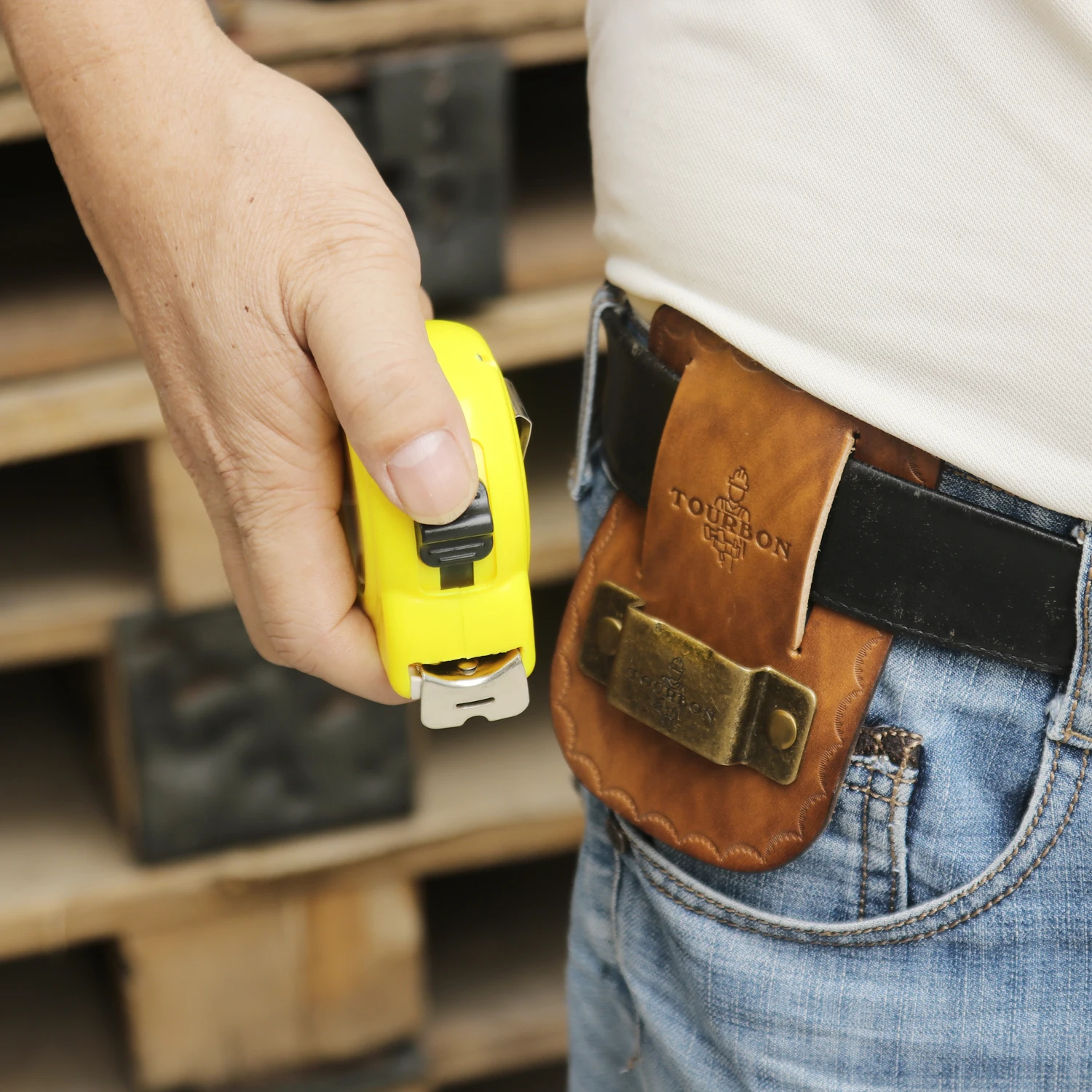 Leatherwork Jobs - Ремень для инструментов Tourbon из натуральной