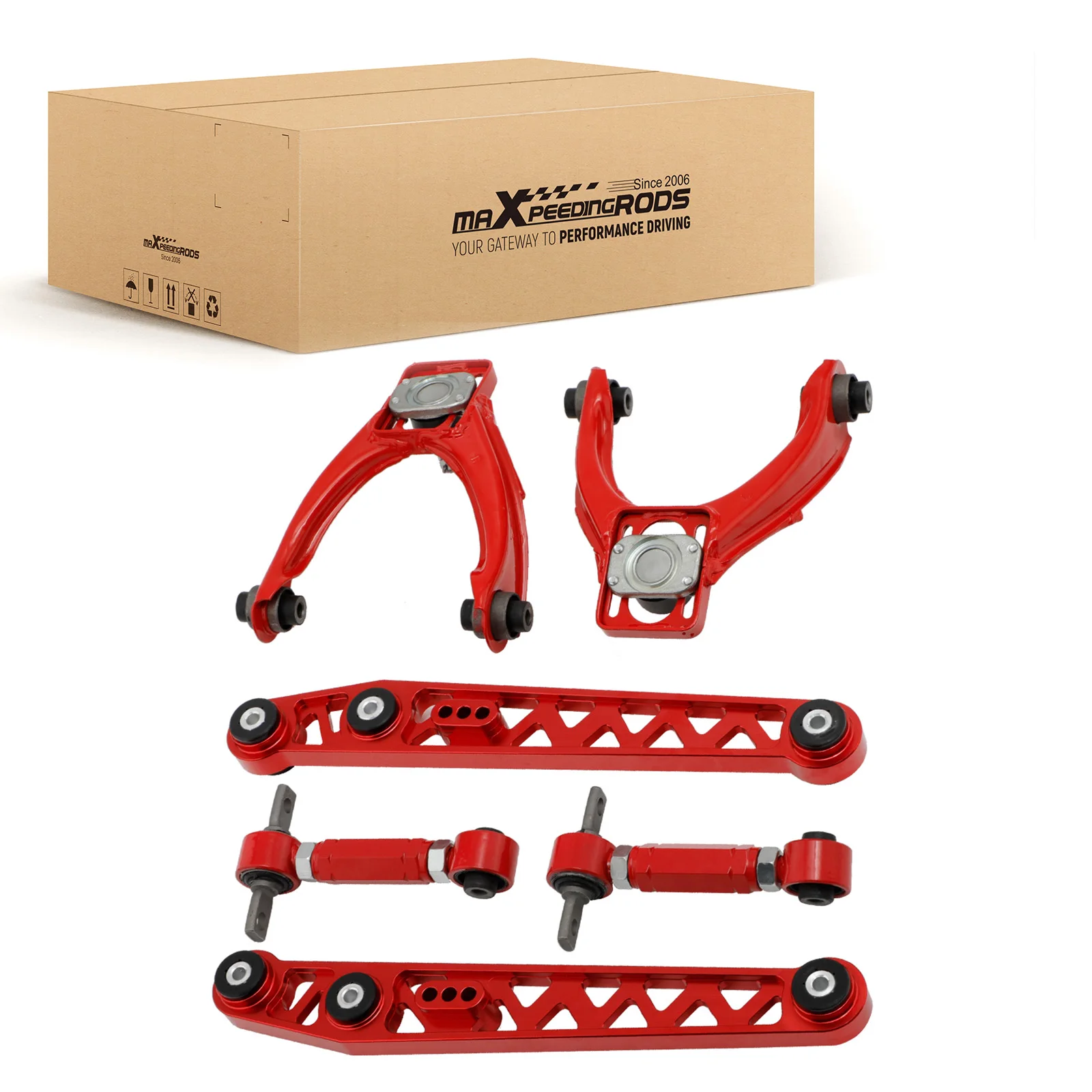 Adjustable Front Upper Control Arms And Camber Kit For Honda Civic 1996-2000 EK3/EK4/EK5/EJ6/EJ7/EJ8/EJ9/EM1
