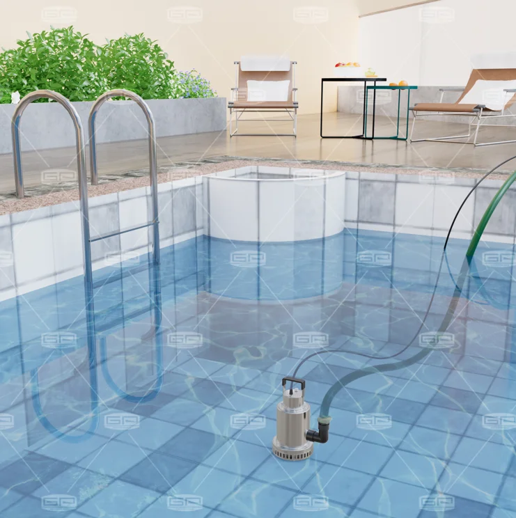 Submersible Stainless Steel Dewatering Water Waterfall Pump For Garden Irrigation