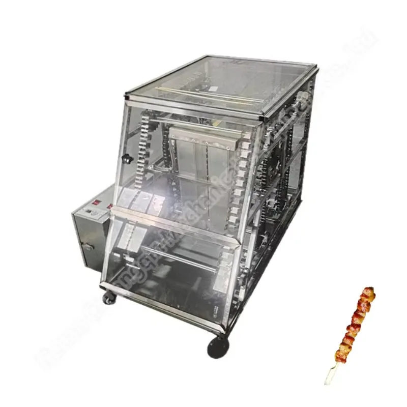 

Electric Rotating Bbq Barbecue Grill Machine Hot Popular Kebab Machine Automatic Barbecue Meat Skewer Equipment
