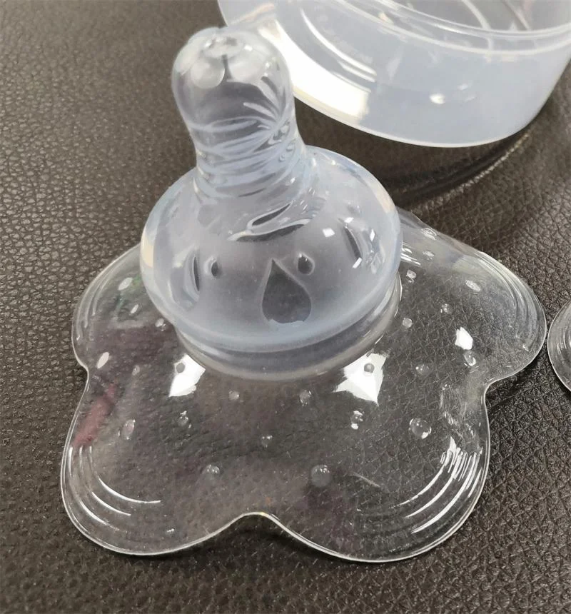 Silicone Nipple Protector com Caixa, Amamentação Anti-mordida Almofadas de Enfermagem, Caixa de Poeira, Anti Overflow Breast Pads, Mãe Proteção