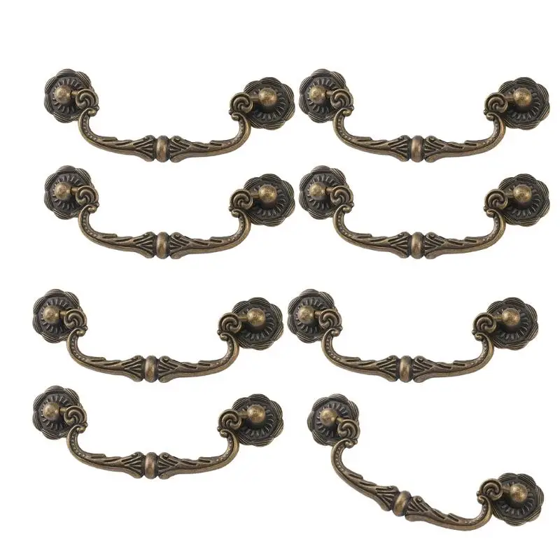 652F Professional Simple Bronze Chinese Old Furniture Handles for 86mm Hole Center