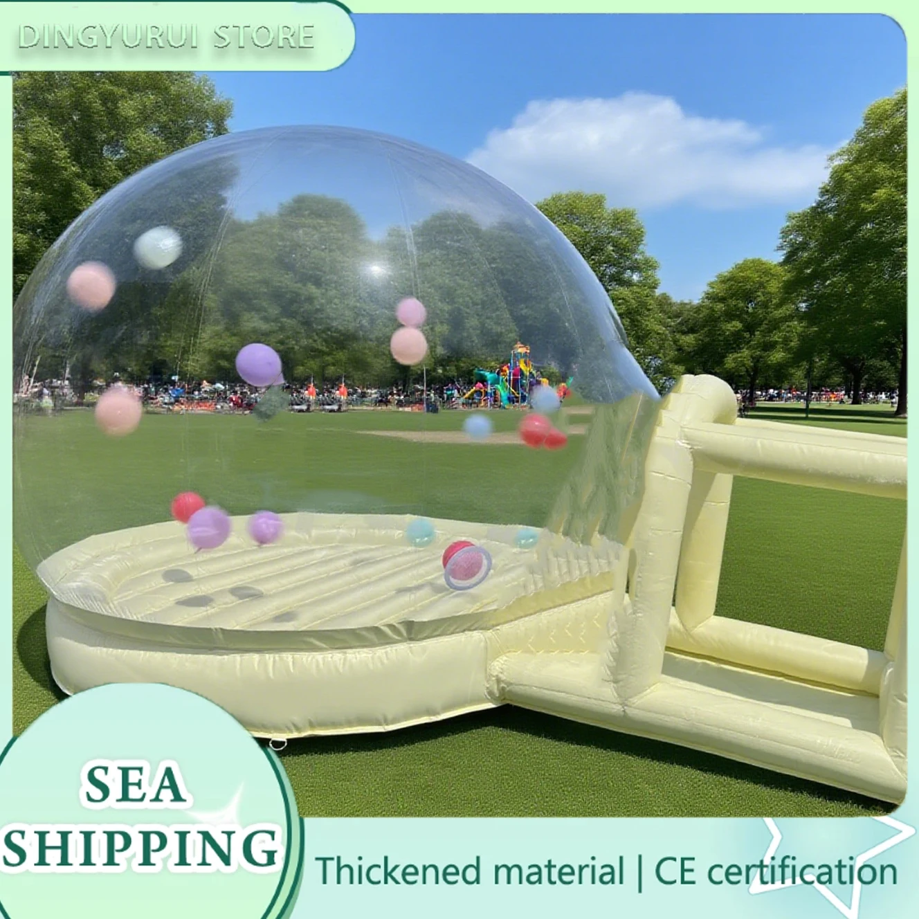 

Jumping Castle Baby Inflatable Transparent Tent Outdoor Camping Picnic Party Inflatable Trampoline Good Quality And Low Price