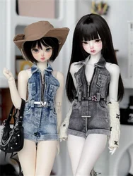 1/4 MSD MDD Doll One-piece Denim Shorts For BJD Doll Clothing Accessories(No Doll)