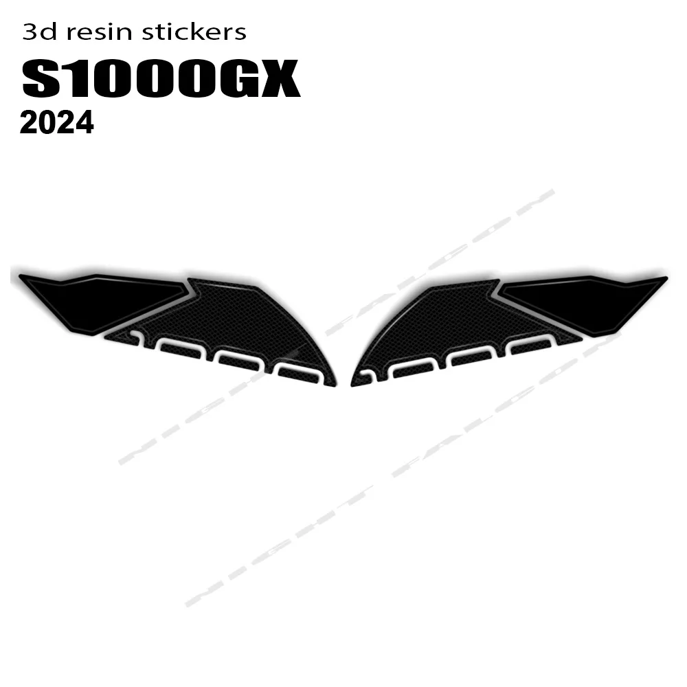 For GSX-S1000GX GSX-S 1000 GX 2024- S1000GX Motorcycle Accessories 3D Stickers Tank Side Protectors