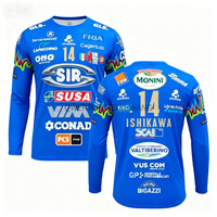 Syl Safety Perugia 2025 No.14 Volleyball Shirt - Essential Outdoor Breathable Large Long Sleeve T-shirt for Autumn Beach