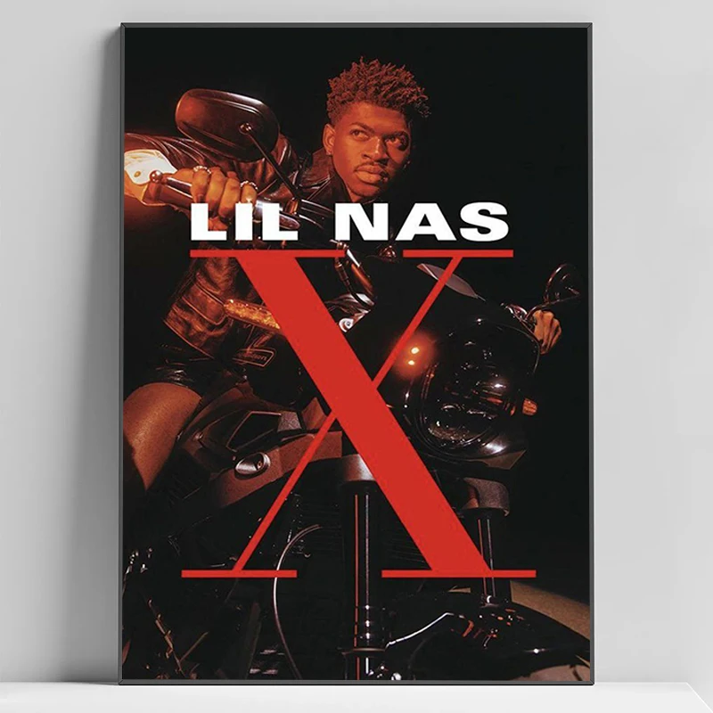 American Rapper L-Lil Nas X Poster Painting on Canvas Posters for Wall Decororation Living Room Decoration Home Decor Art Print