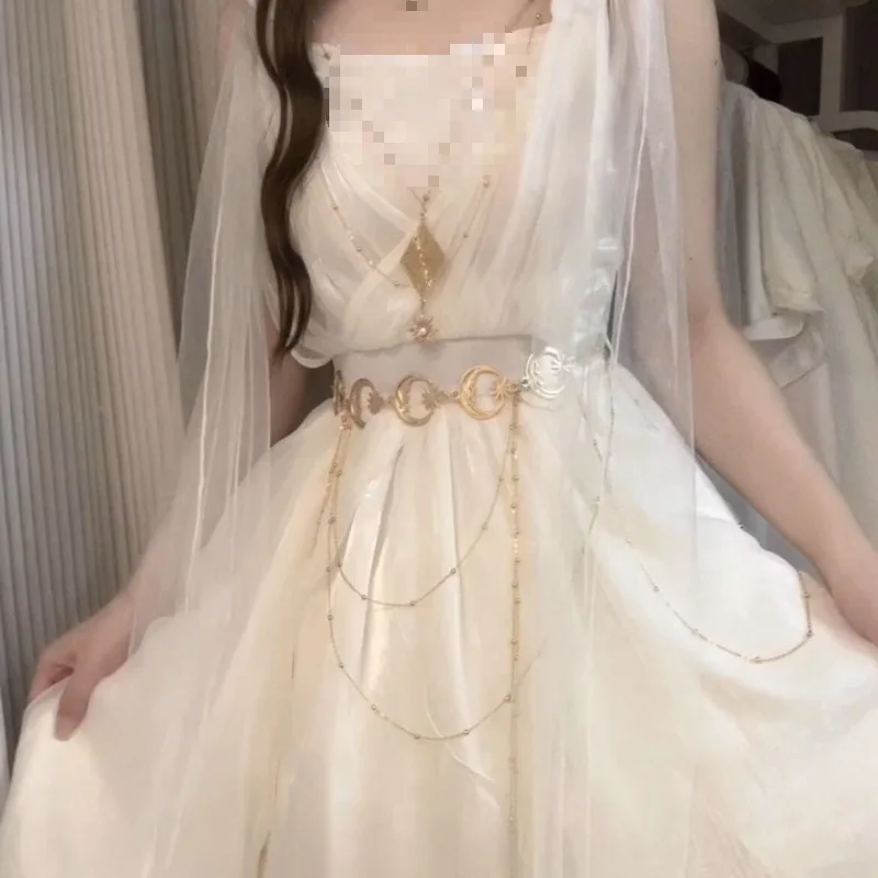 

Women's Sweet Retro Fairy Elegant Palace Style Dress Dress Halloween Masquerade Party Greek Goddess Cosplay Performance Costume
