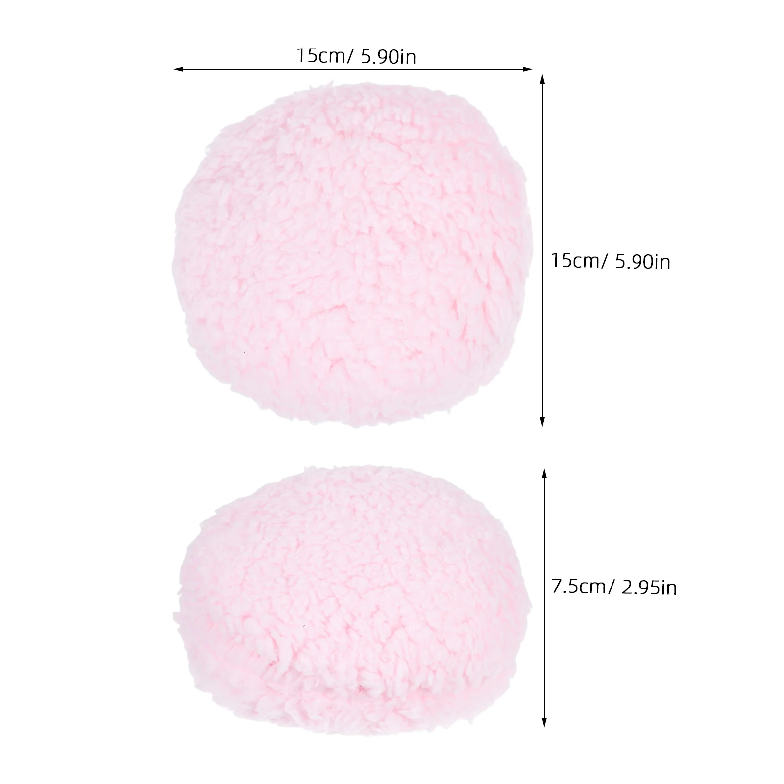 أداة مكياج نسائية على شكل بودرة وردية كبيرة مستديرة لتحديد بودرة الجسم والوجه