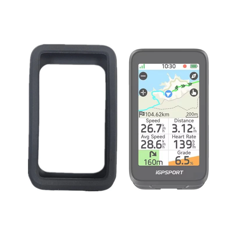 Silikon-Schutzhülle mit weichen Kanten für iGPSPORT BiNavi Air GPS Fahrradcomputer, Displayschutzfolie, Zubehör