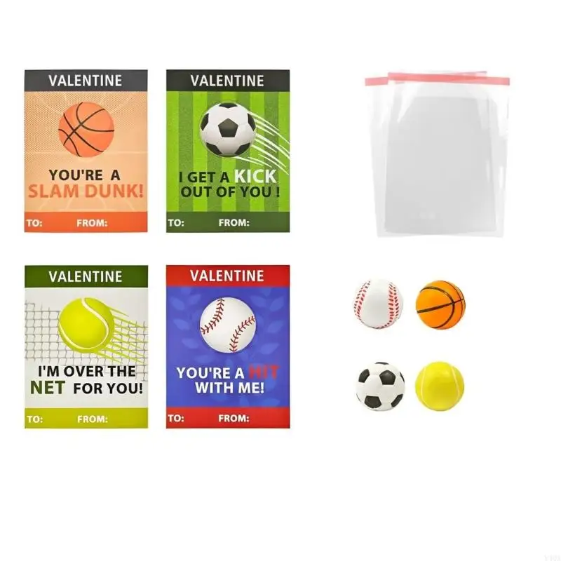 Y4QA 24pcs Sports Stress Relieve Balls Foam Balls Mainan yang Dapat Dipukuli Untuk Meja Kantor dan Home Leisure Time Theme Event