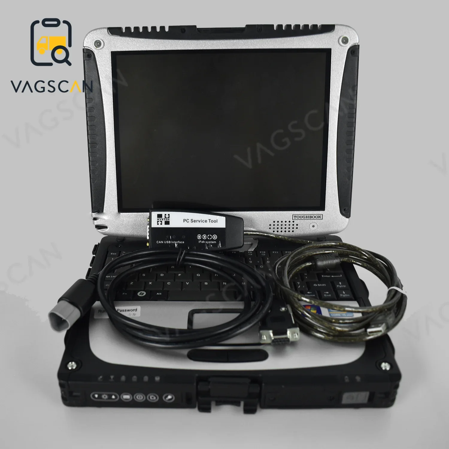 

For hyster yale diagnostic can usb interface tool diagnostic ifak can forklifts V4.99 CF19 Laptop