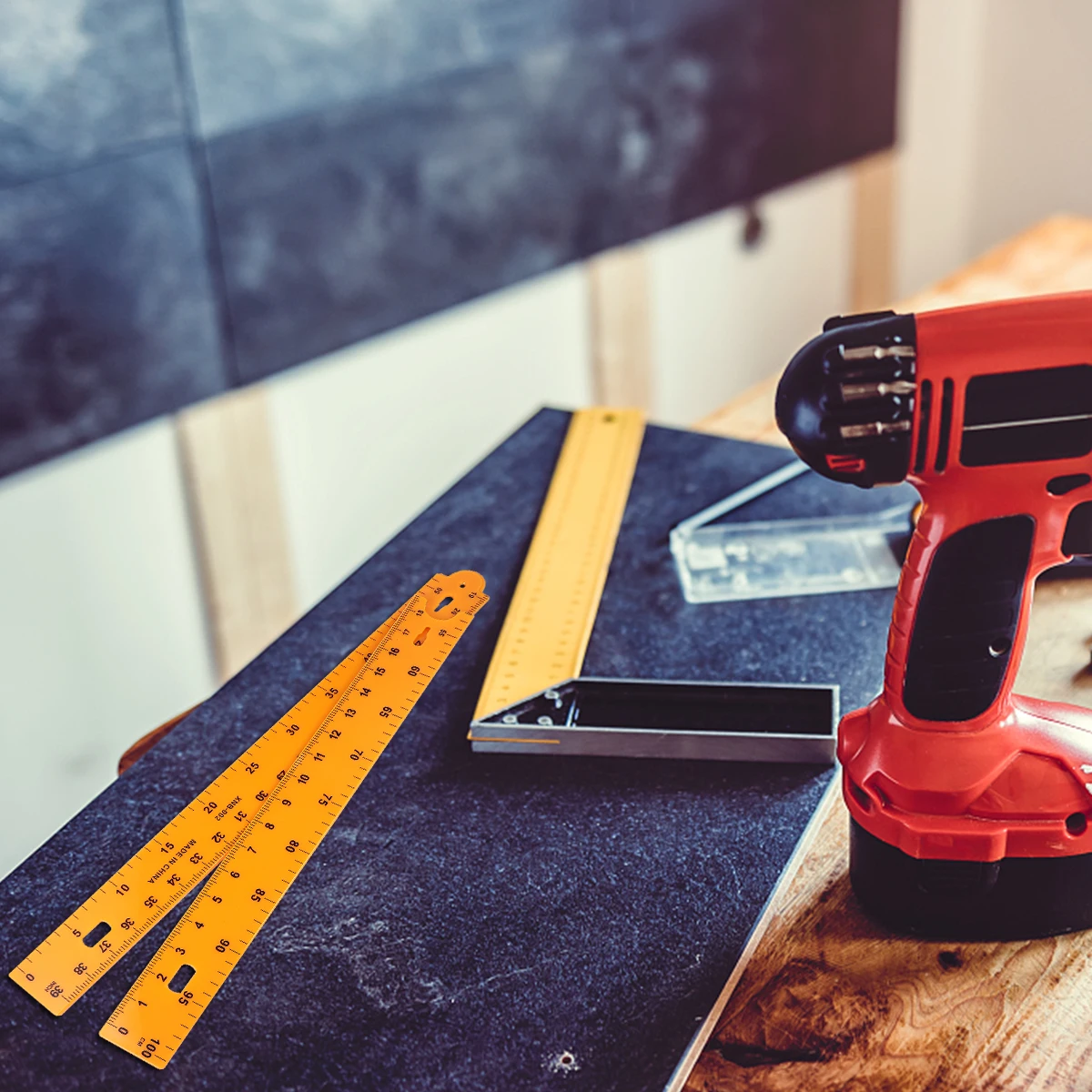 

1Pcs Plastic Sectional Ruler for Math Teaching Clear Measuring Scale Length Adjustable Teaching Aid for Students Teachers Office