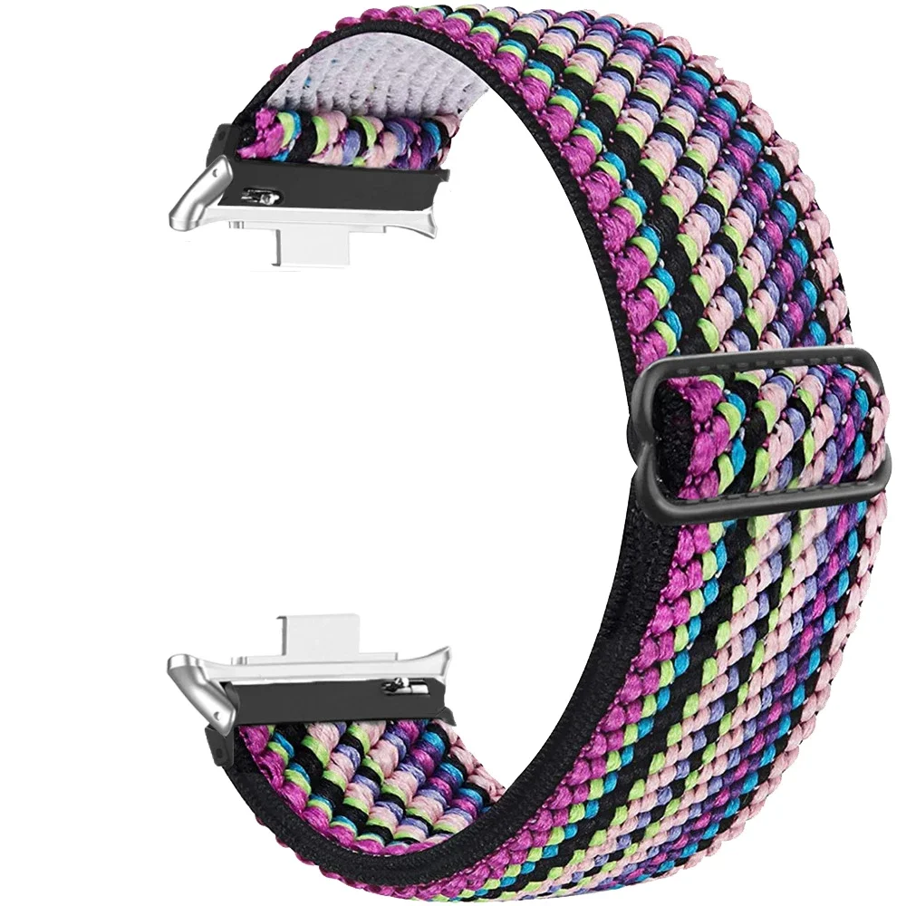 Elastisches Nylon-Armband für Huawei Watch Fit 4/5/5 Pro Ersatz Damen Herren Sport Solo Geflochtenes Uhrenarmband Loop Watch Fit 3 Armband – Detail 24
