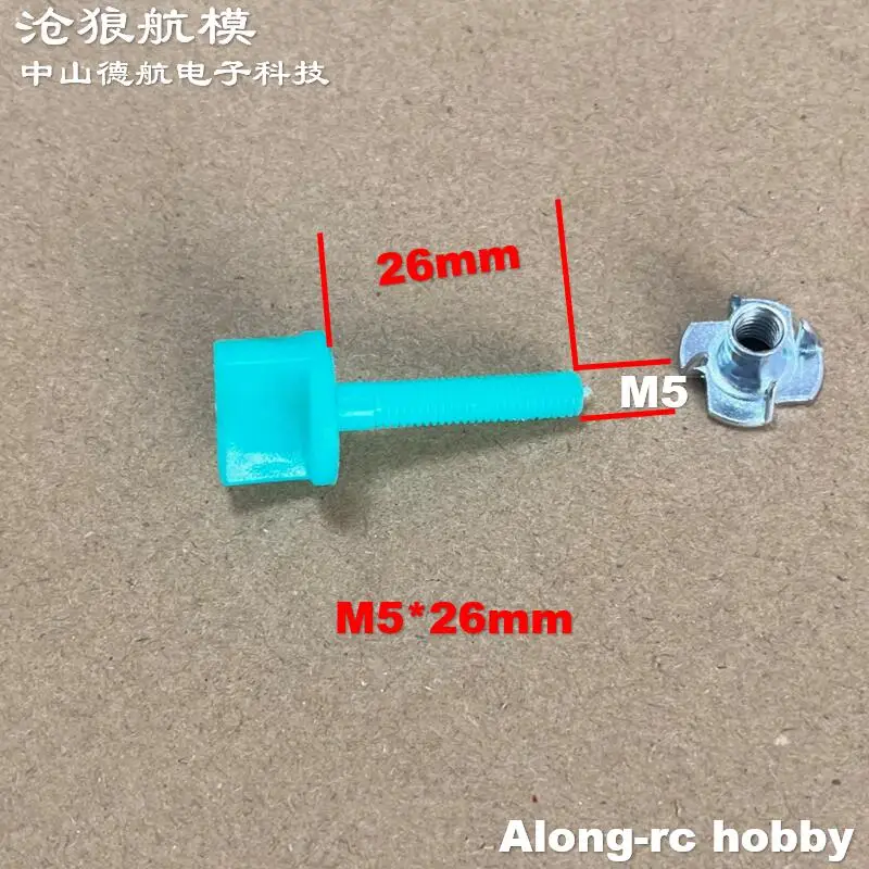 10 Stück 4 mm oder 5 mm oder 6 mm Nylon-Schrauben, Handschrauben für Modellflugzeuge, DIY RC-Flugzeug, Flugzeug, Gasflugzeug, Teil – Detail 5
