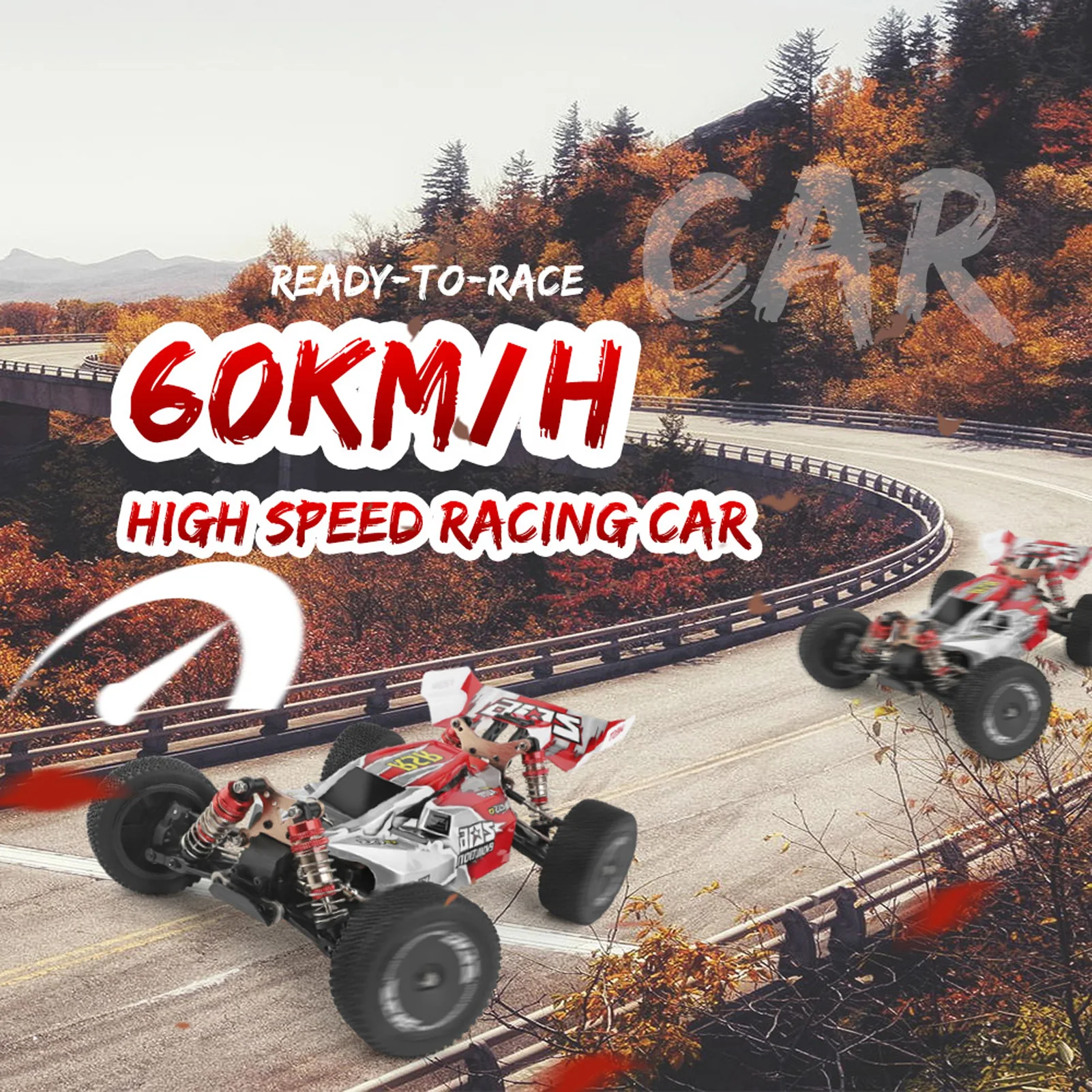 

2.4 GHz RC Car Off Road RC Car RC Car 60km/h High Speed 1/14 2.4GHz RC Car 4 Wheel Drive Racing Drift Car RC Car for Adults Kids