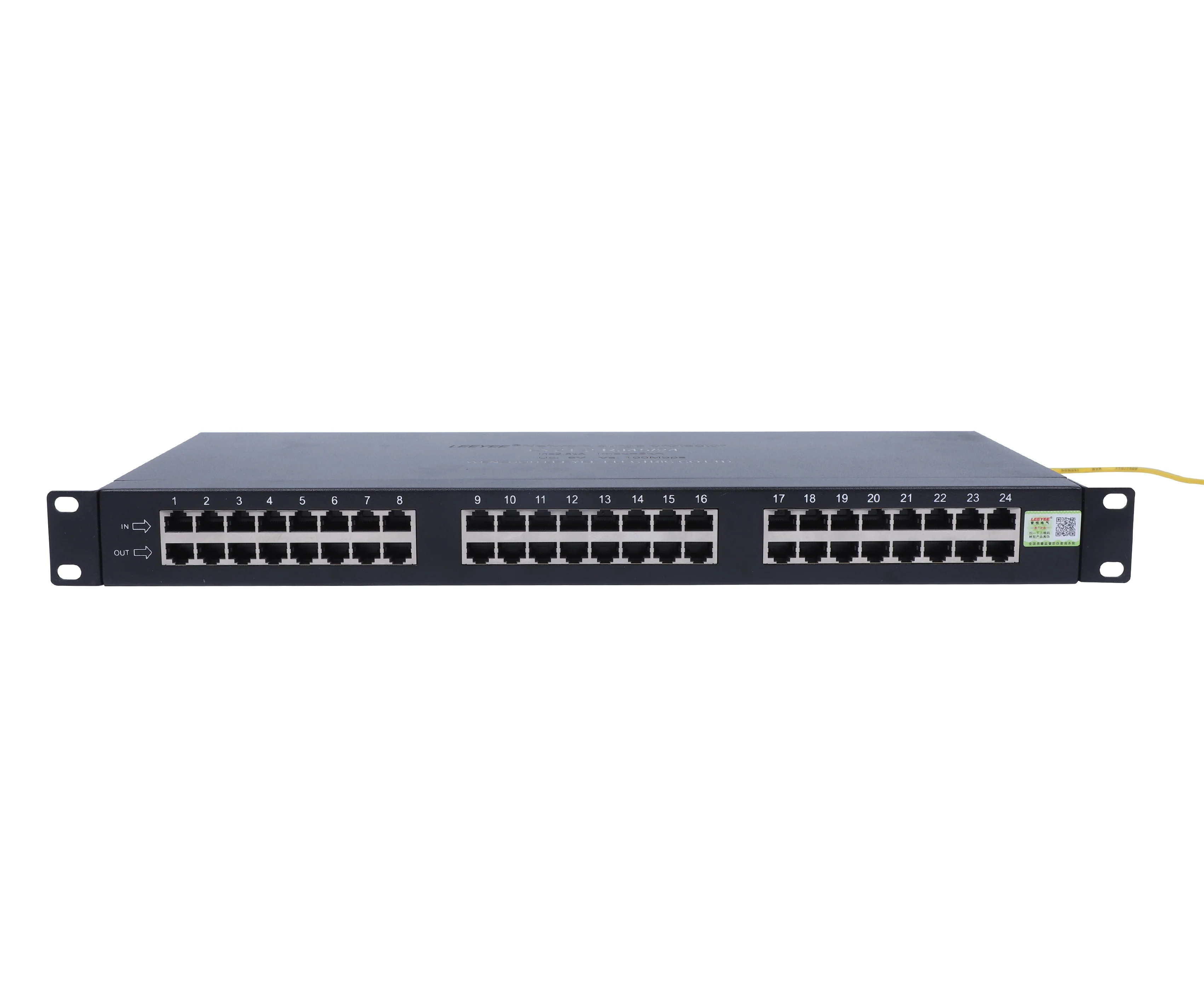 

100Mbps LEEYEE Network Surge protection Poe Surge Arrester spd for Rj45 signal spd 16ports 24ports