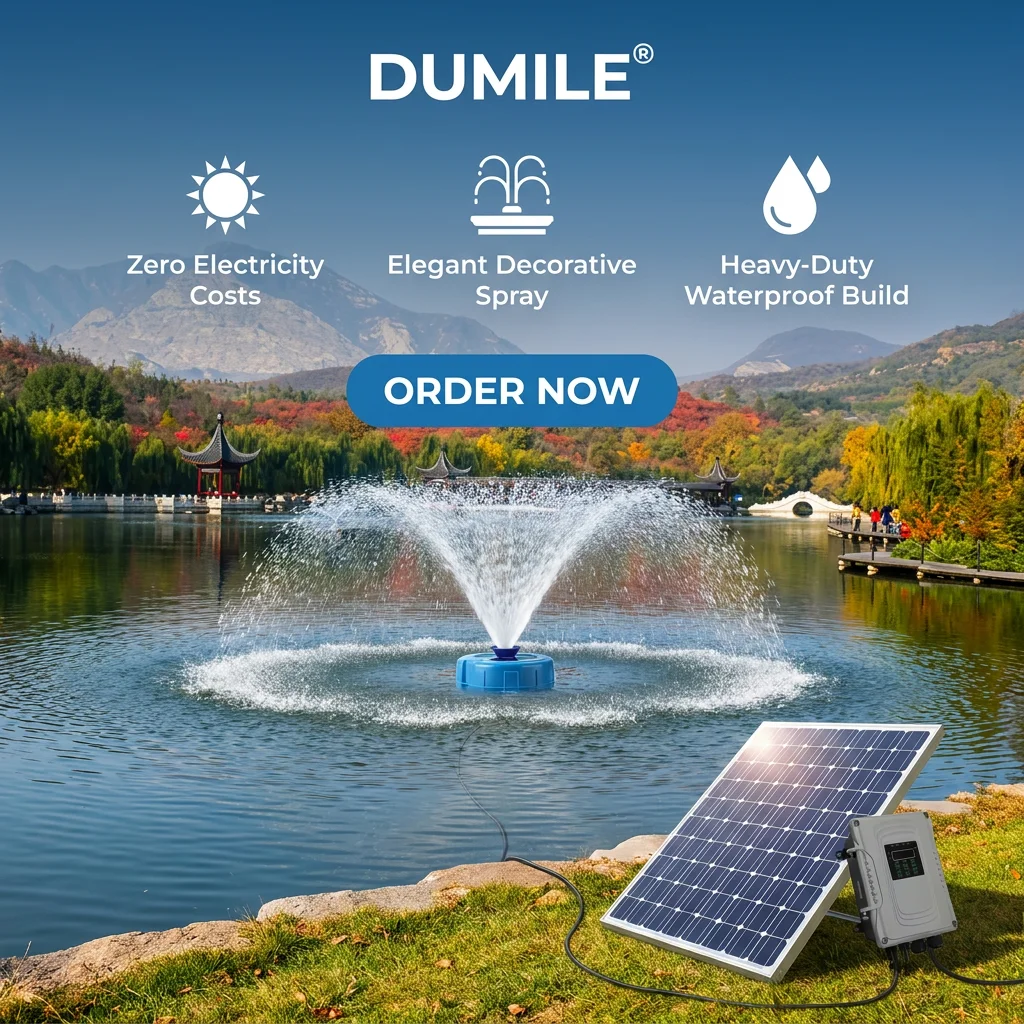1.5KW Efficient Energy-saving Solar Floating Dual-purpose Lake Aerator Garden Fish Pond Motor 3 Phase 50/60Hz Engine Fountain