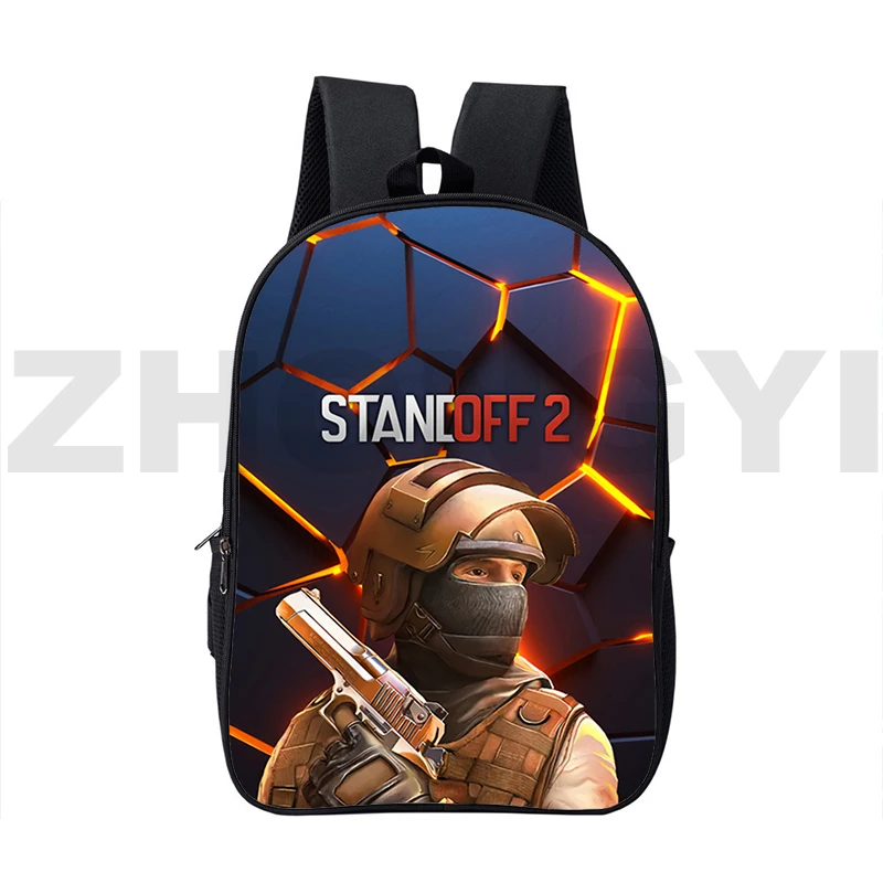 Tas punggung motif grafis Game lucu Standoff 2 tas punggung anak-anak tas sekolah modis Mochila tas bepergian wanita tas tahan air anak laki-laki