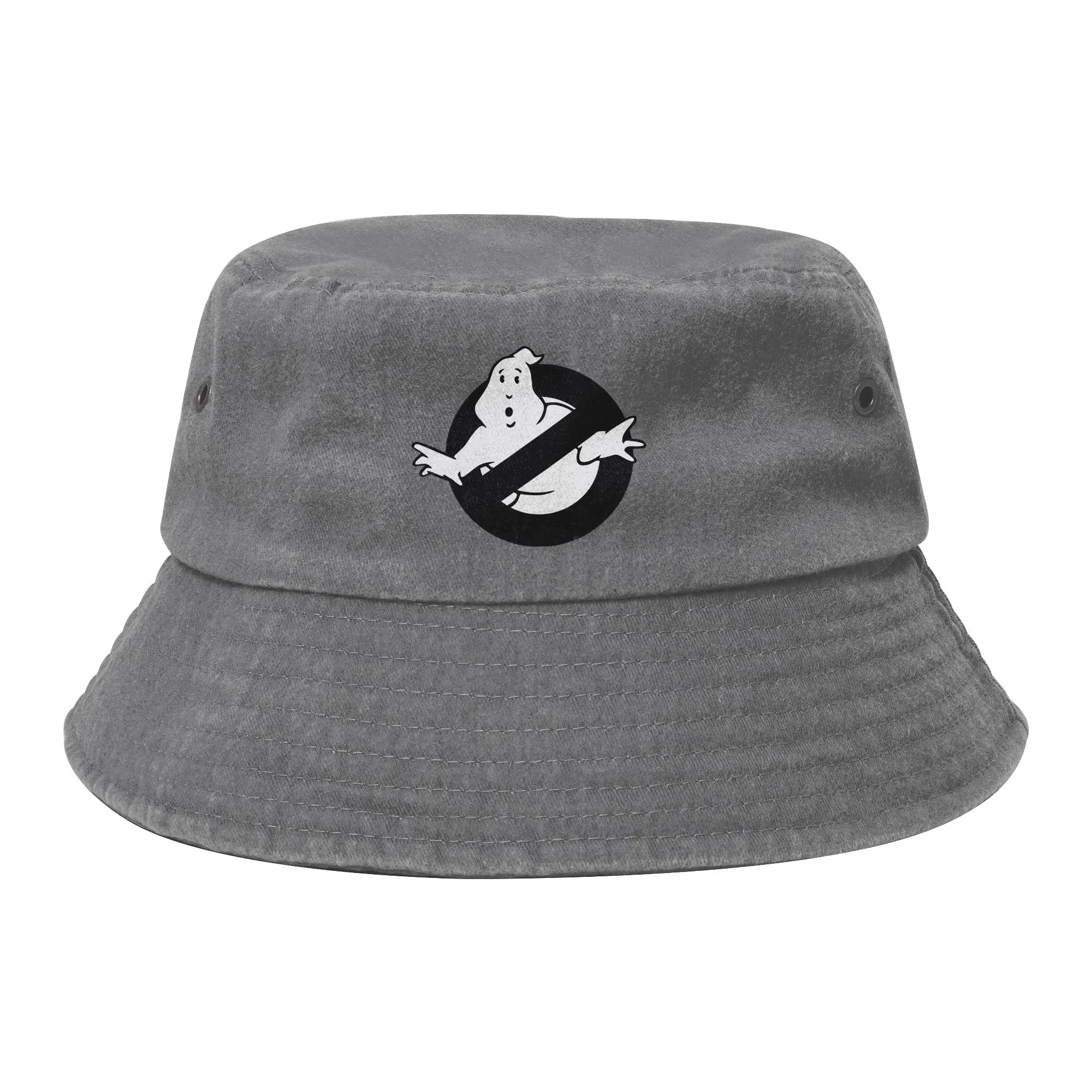 Unisex Distressed Washed Bucket Hat Cartoon Movie Ghost Busters Hiking Fishing Hat Movie  Bob Hat Gift
