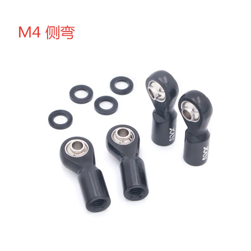 KYX simulation car M4 positive tooth side curved ball head scx10ll90046 original tie rod general M4 metal ball head