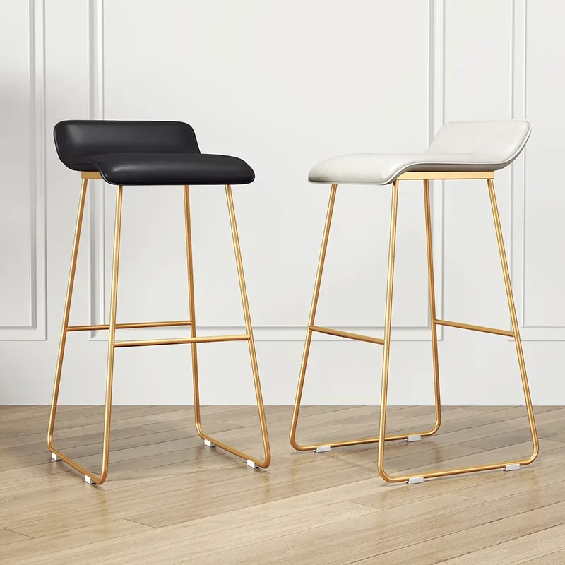 Tabouret haut de luxe pour cuisine, chaise de petit déjeuner, piste de bar moderne, chaise de créateur, salon de beauté, meubles