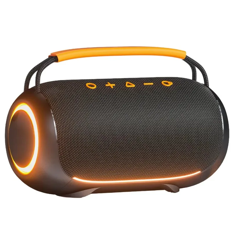 

Портативная беспроводная колонка с Bluetooth, выходной мощностью 40 Вт, RGB LED подсветкой, водонепроницаемая, для использования на улице, с сабвуфером, для домашнего использования, версия 5.3