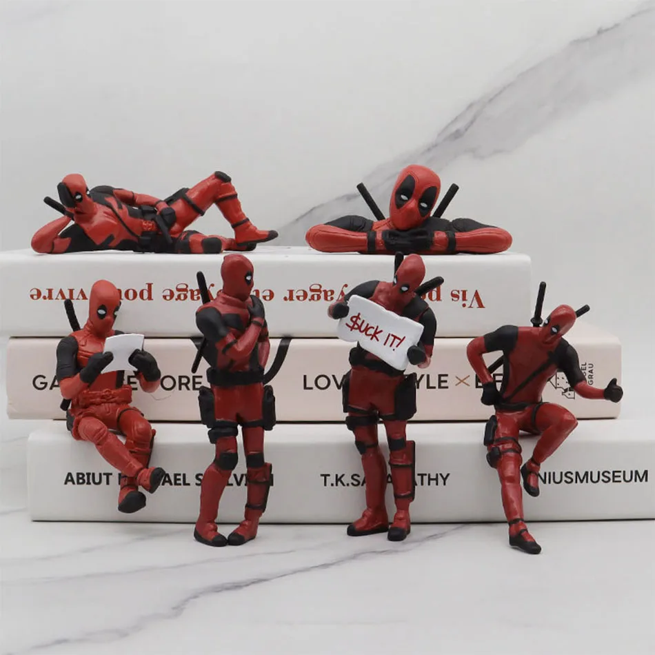 Deadpool & Wolverine FIGURE Deadpool 3 FIGURE สุดน่ารักหุ่นหนังตุ๊กตาของเล่นตุ๊กตาตกแต่งสำหรับ kado ulang tahun เด็ก