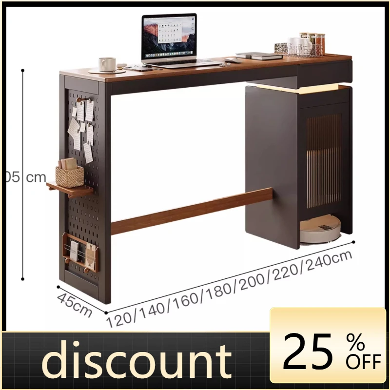 

LMM home balcony office desk partition integrated high table living room against the wall