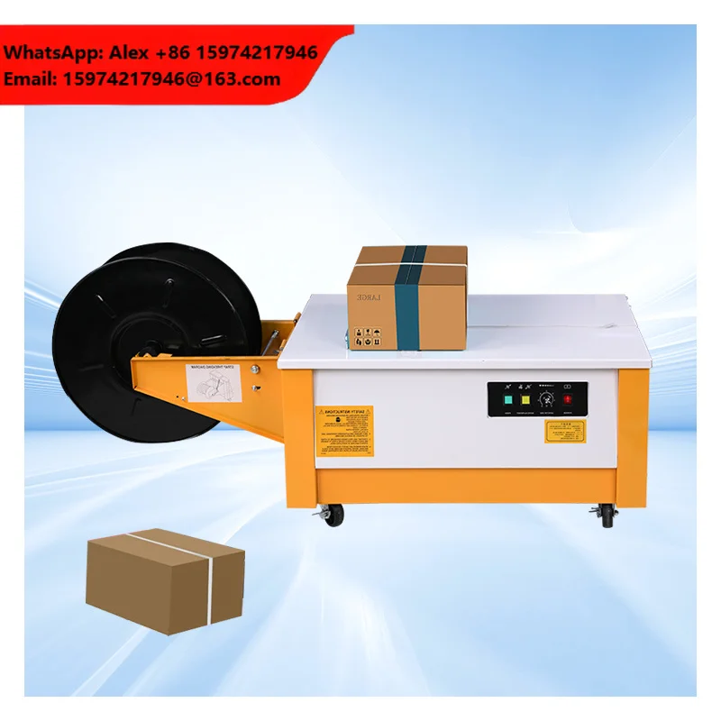 T800 Entry Level Manual Box Plastic Band Pack Baler Semi-auto Single Motor High/Low Workbench Tool Strapping Manual Machine