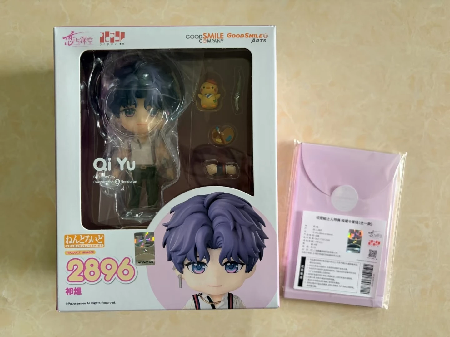 

In Stock [Official Merchandise] Game Anime Love and Deepspace Cosplay Rafayel GSC Chibi Figure Figurine Desktop Ornament