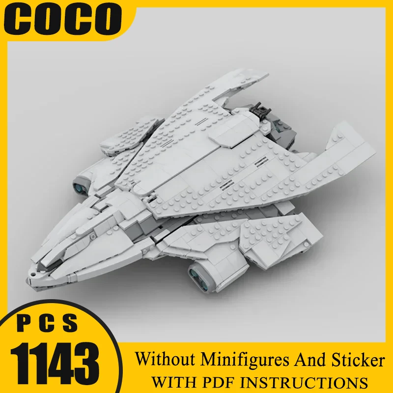 

Строительные блоки Moc в стиле милитари, масштаб 1:50, звезда Цизан Геркулес, модель стартера, технология, истребитель, сборка, игрушки, подарки
