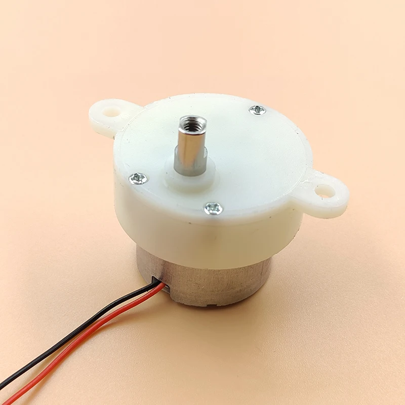 Micro 300 Plastic Gearbox Gear Motor DC 3V-12V Slow Speed 10RPM-40RPM Mini 32MM Reduction Motor with Large Torque for Robotics