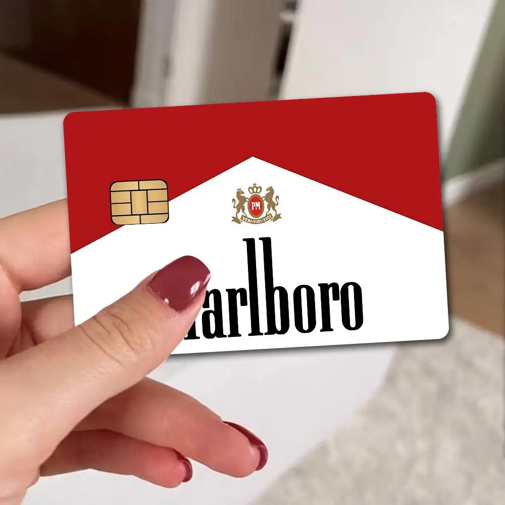Retro M-MarlboroS-S Anmie Sticker Film Skin Cover for Credit Card Debit Bank Card Front
