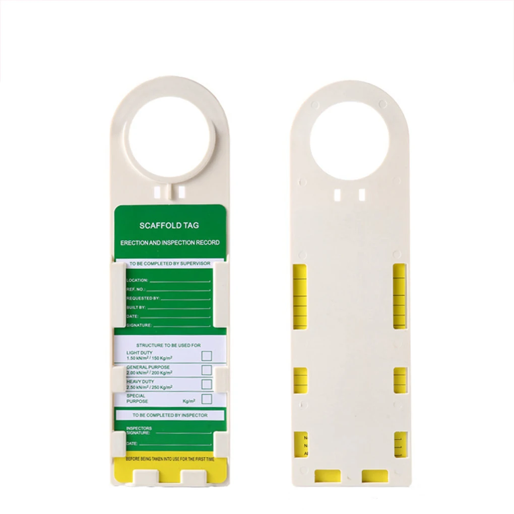 10 Pieces Scaffold Holder Tags Safety Warning Signs Maintenance Prohibit Use Scaffolding Equipment Accident Prevention Kit