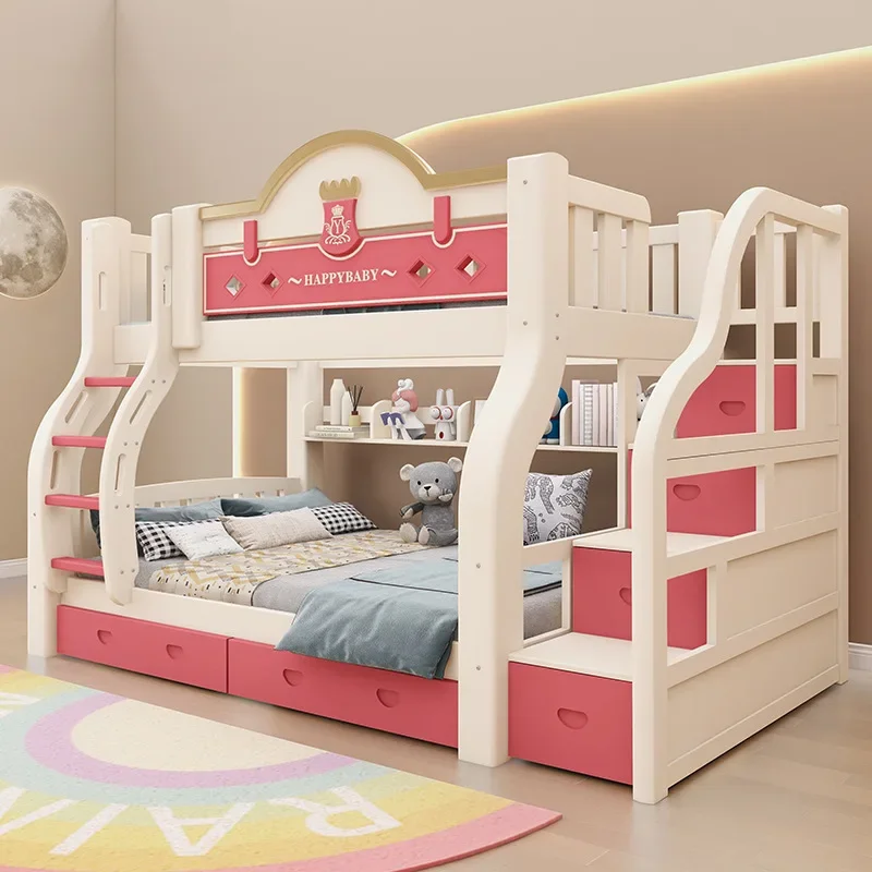 Xizhi solid wood bunk  mother and child  adult two-layer  mother and child  bunk children's bunk