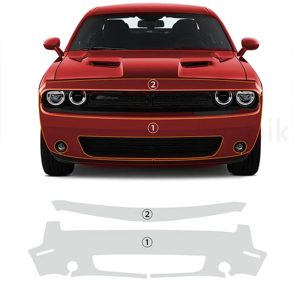 

TPU PPF Pre Cut Car Body Paint Protective Film for Dodge Challenger Clear Kit Accessories Transparent Anti-scratch Sticker
