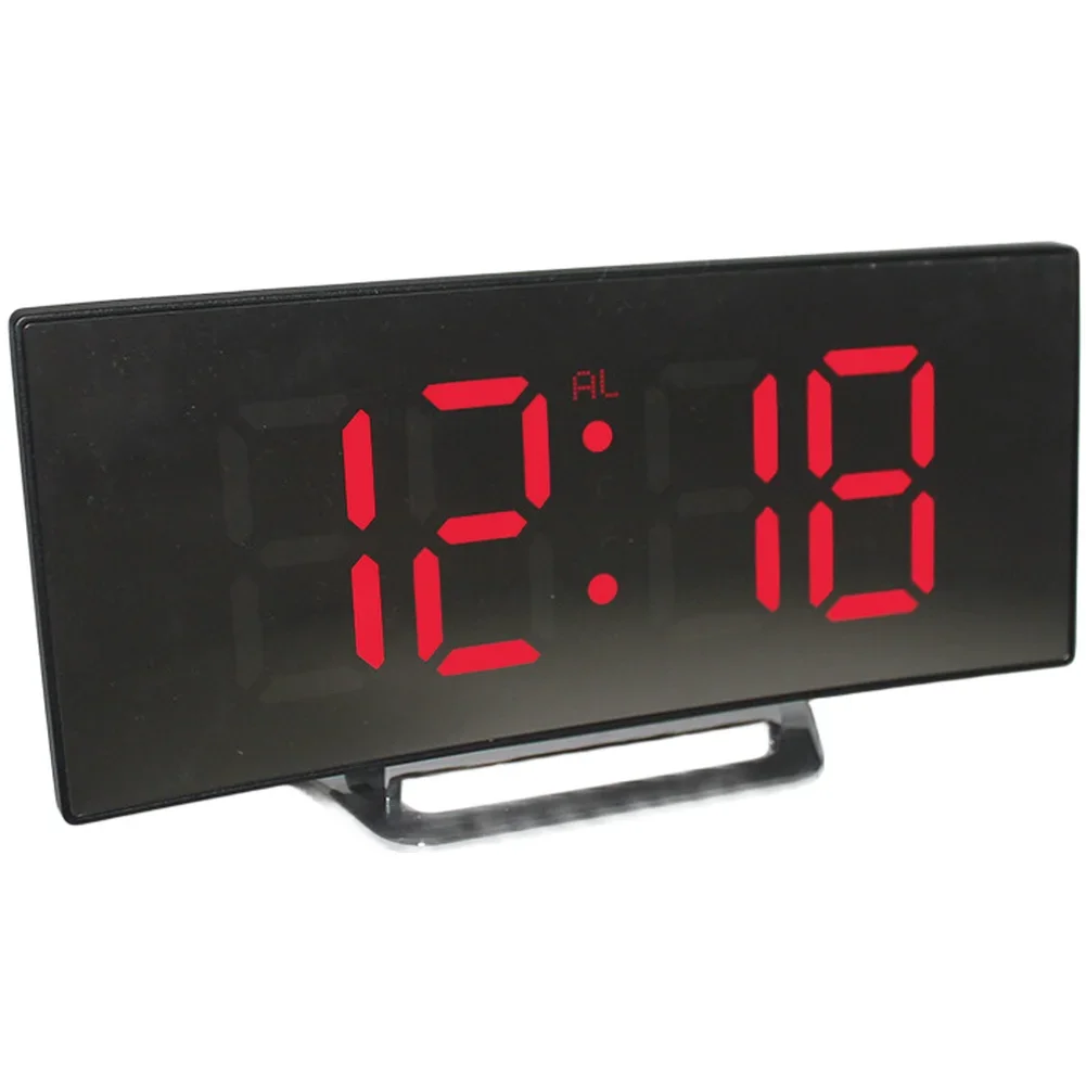 For Bedroom For Office Desk White LED Alarm Clock Flexible Alarm Options Clock Digital Clock Adjustable Settings