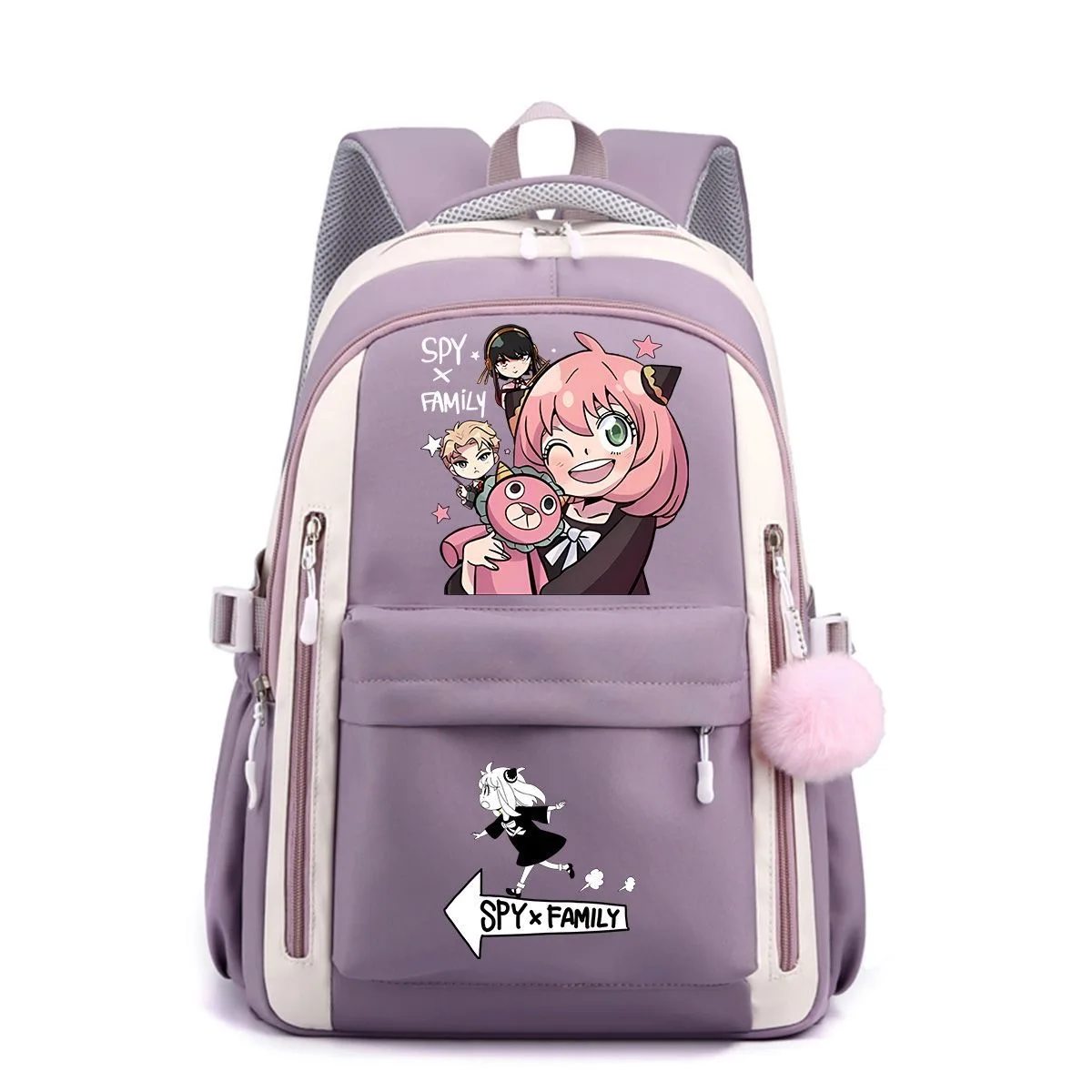 Anime SPY×FAMILY Backpack Anya Forger Twilight Cartoon Print Student Schoolbag Large Capacity Travel Spine Protection Backpack