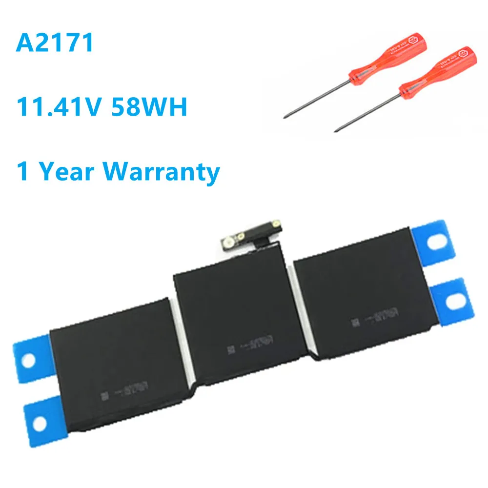 

A2171 A2159 11.41V 58WH/7200mAh Laptop Battery for Apple Macbook Pro Retina 13.3'' A2159 2019 Year A2171