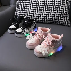 Light-on Children's Children's Shoes 1-6 Years Old 3 Boys' Sports Shoes Girls' Casual Shoes Light Shoes Board Shoes Kids' Fashio