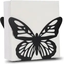 Table Napkin Holder Paper Towel Holder Creativity Exquisite Convenient Stainless Steel Butterfly Shape Freestanding Tissue Dispe