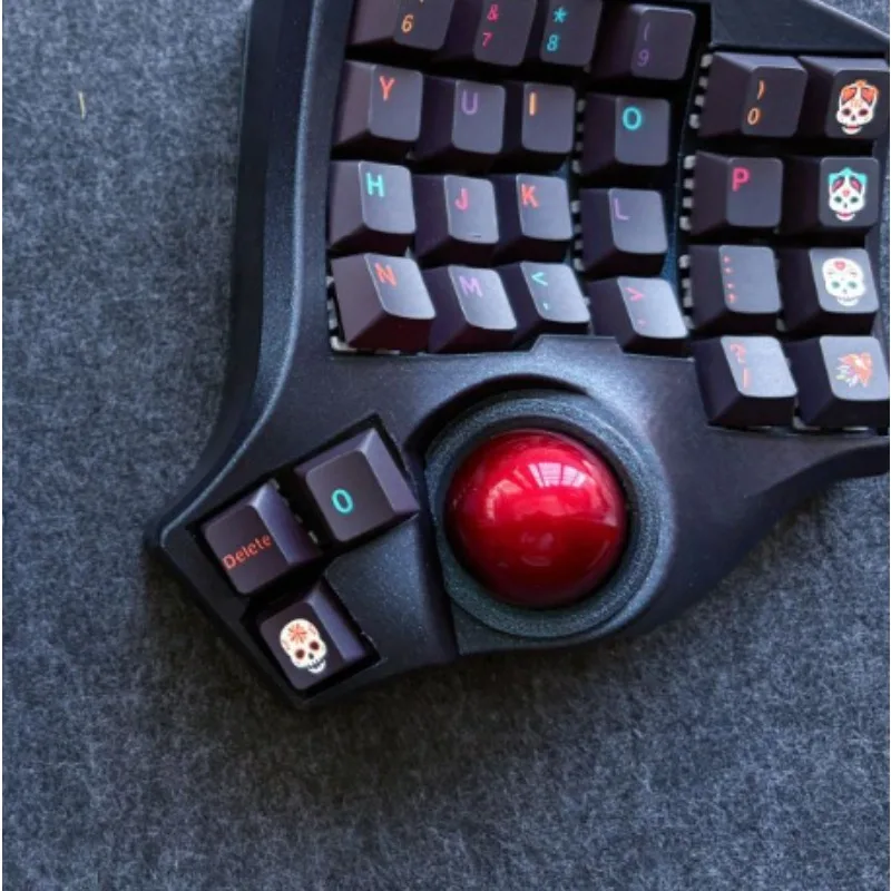ใหม่ Charybdis MK2 แยกคีย์บอร์ดบลูทูธไร้สาย Dual Mode Hot Swappable แยกคีย์บอร์ด 4x6 ที่กําหนดเอง Trackball